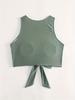 2025 Plus Size European & American Solid Color Bikini Top for Chubby Girls