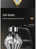Diamond Glass Press-Type Oil Pot - Transparent, Exquisite Design, Visible Colors