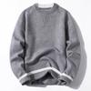 Tucano Men's Faux Two-Piece Round Neck Warm Sweater