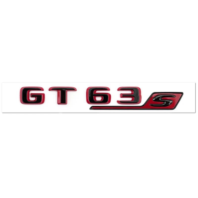 Mercedes Benz arka harf çıkartması C63S GT63S S63LGLE53 SL63S modifikasyonu W205 W206 C190 X290 W167 siyah kırmızı versiyonu için uygundur