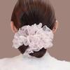 Spring Fairy Beaded Mesh Hair Tie 2026 - High-End Korean Style for Bun Hairstyles