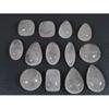 274Cts. Natural Pink Rose Quartz Mix Shape Cabachon Loose Gemstone 13Pcs Lot C-2518