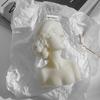 3D Candle Closed Eye Girl Cover Eyes Girl Statue Candle Ornaments Plaster Statue Aromatherapy Candle For Handmade Home Decoratio