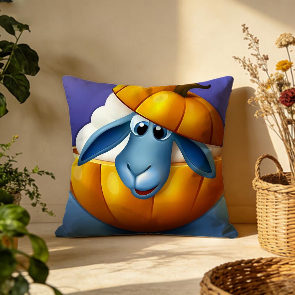 Trendy Ttownshipable Cushion Cover Versatile DoubleSided Pillow Case Fit for Sofa Bed Car Daily Decor