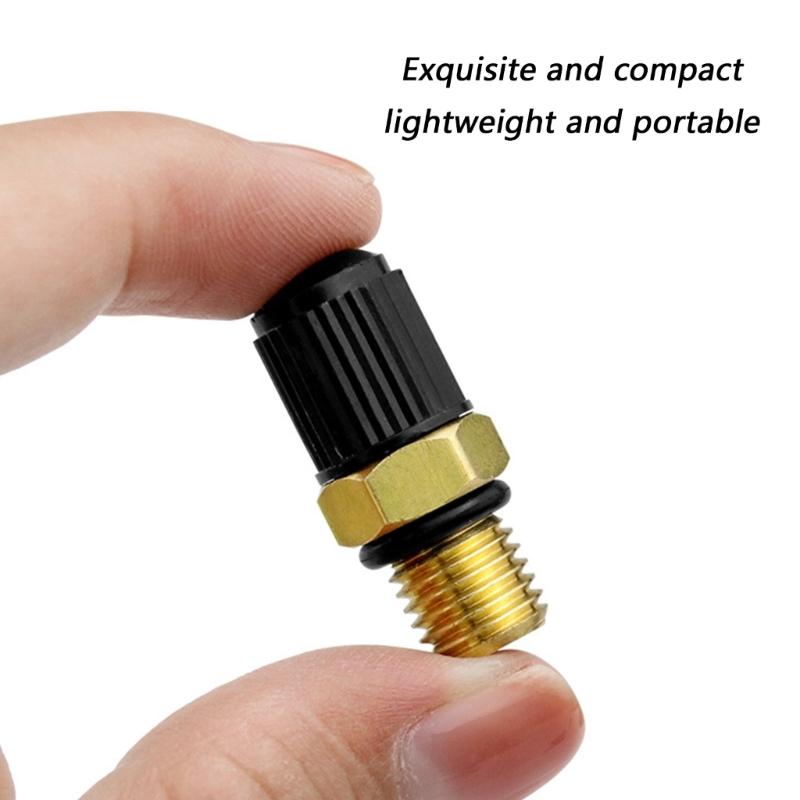 Haste de Válvula de Latão com Rosca M8x1 com Núcleo Embutido Estilo Americano Resistente à Corrosão para Inflar Pneus de Carro e Moto