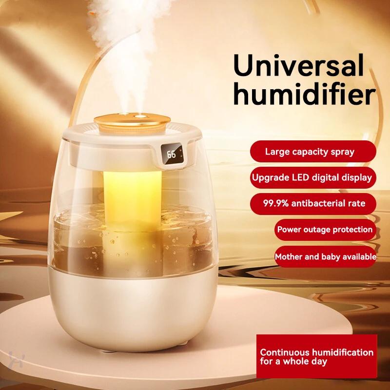 Luftbefeuchter, 1300 ml großes Fassungsvermögen, ultra-leise, Dual-Spray-Befeuchter geeignet für Zuhause, Schlafzimmer und Babyzimmer