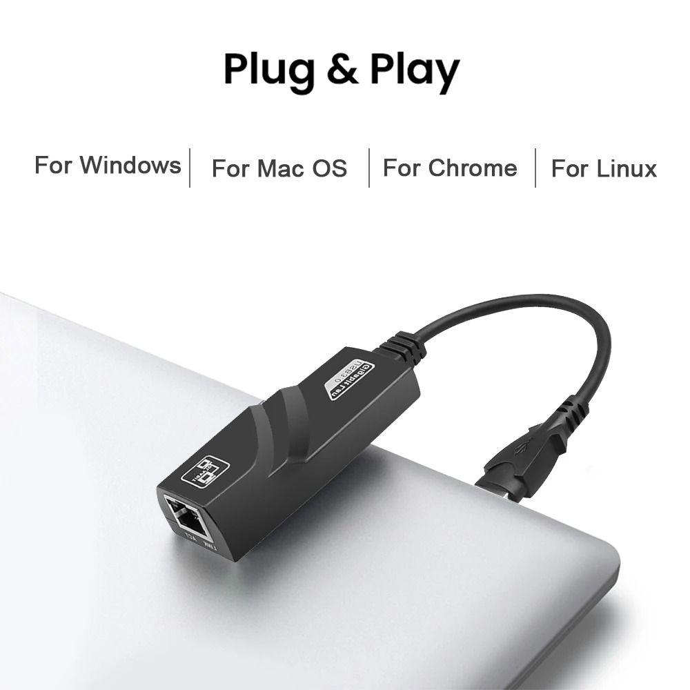 Wi-fi Dongle 1000Mbps USB Wifi Adapter USB to LAN USB Ethernet Adapter  for Computer/Phone