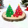 3D-tryckta Söta Julbordsdekorationer Julgranar Med Färgglada Leder Och Rörliga Former Julklappsdekorationer
