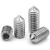 5 Stück DIN914 M2 M2.5 M3 M4 M5 M6 M8 M10 M12 Edelstahl 304 Sechskant Madenschrauben Kegelspitze Madenschraube