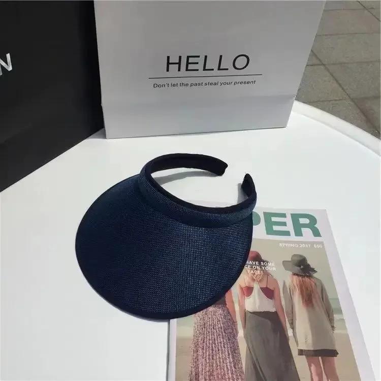 2025 New Summer Women's Casual Sun Visor Caps Straw Hats Adult Beach Top Hats GirlsBaseball Caps Summer Hat Outdoor