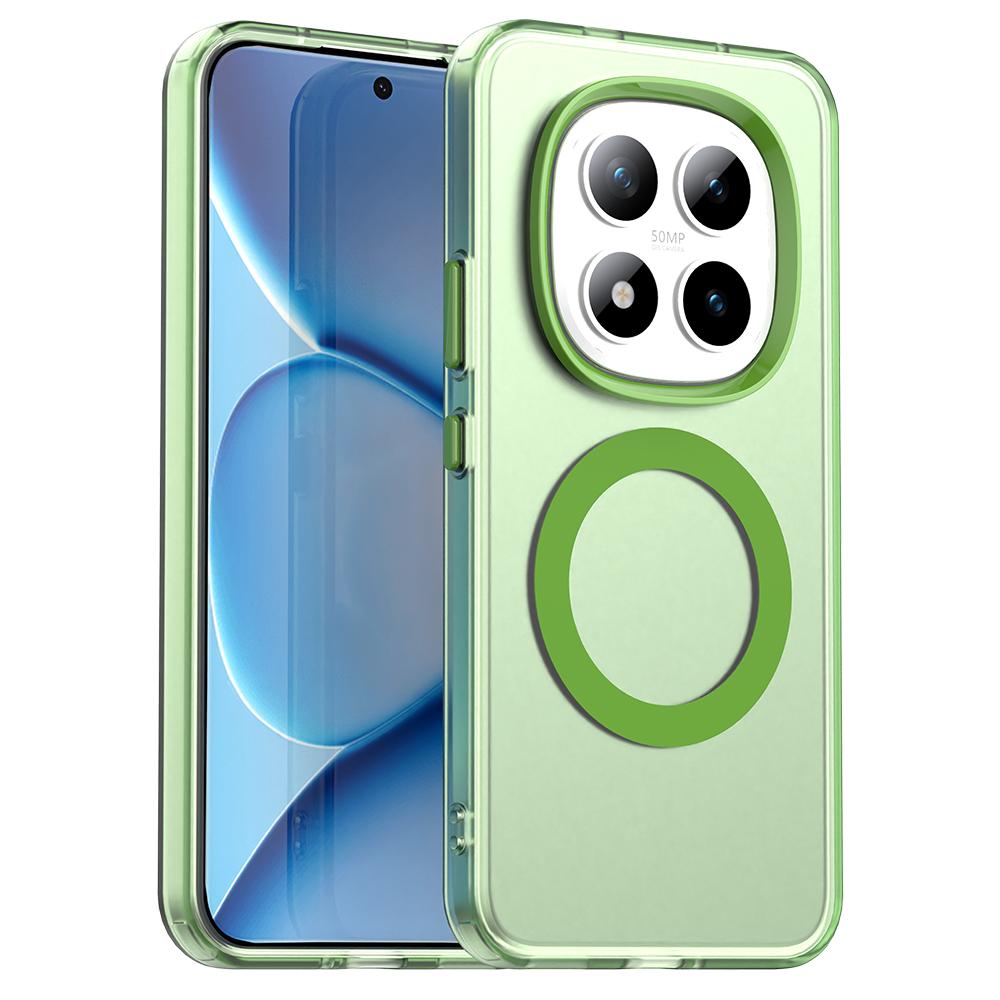 Transparent Magnetic Wireless Charge Protector Phone Case for Redmi Note 15 14 13 12 Pro Plus POCO X5 X6 X7 15C 5G Armor Cover