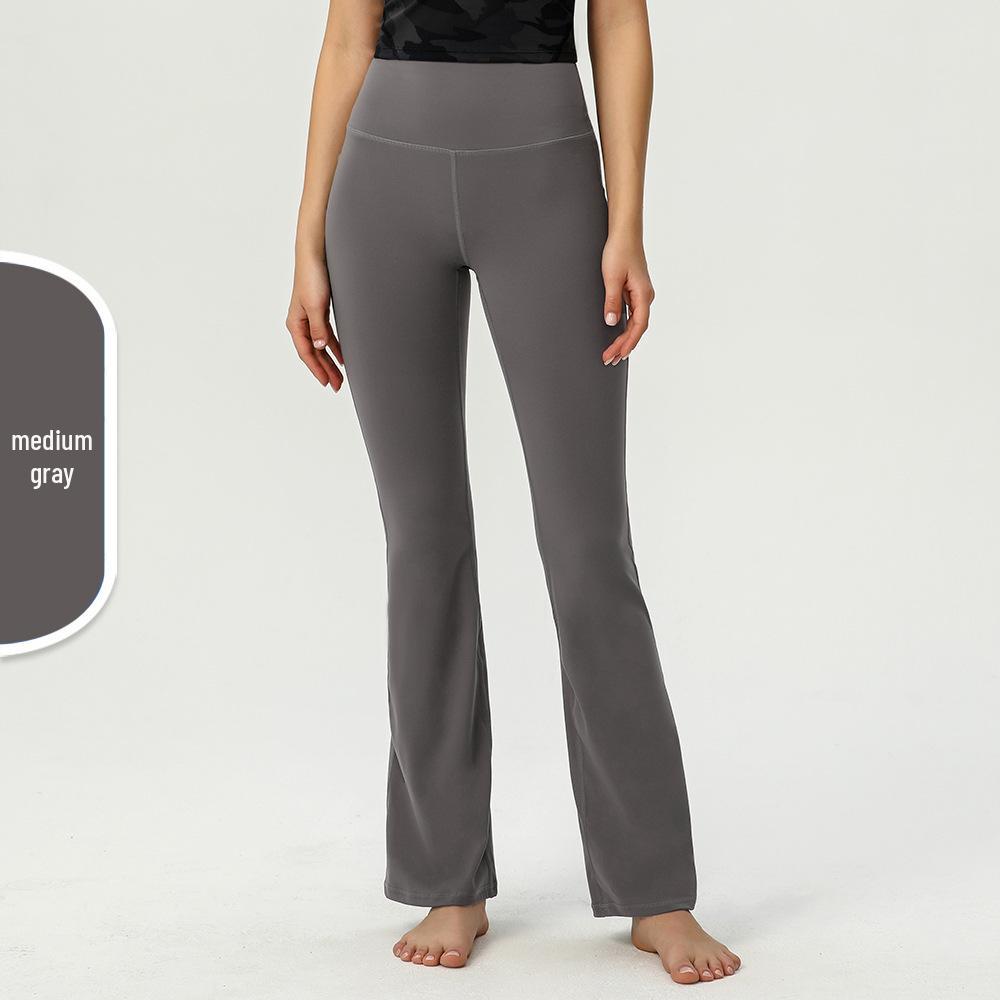 Uarun Women's Super High Waist Flare Yoga Pants - High Elastic, Nude Feel Running Tights