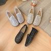 Old Beijing cloth shoes women's net shoes beef tendon soft sole non-slip one pedal in the elderly mother shoes KS breathable and comfortable