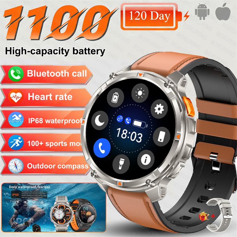 New T-Rex3 Ultra 1100mAh Battery Smart Watch GPS Track Compass IP69K Waterproof Sports tracker Outdoors Military Smartwatches