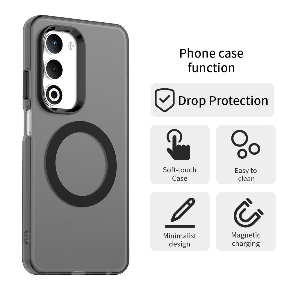 Magnetic Wireless Charging Case For OPPO A5 5G 4G Cover Candy Colors Transparent Back Shell Fundas Coque