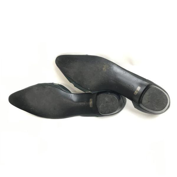 TSUMORI CHISATO Japan low heel pumps 22 black dot pattern(USED)