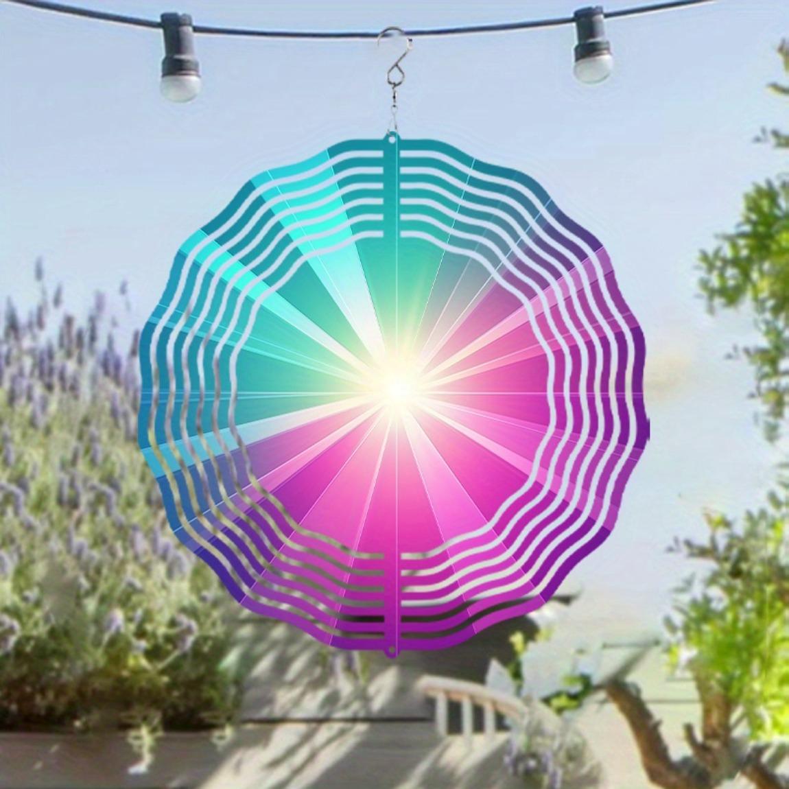 

10 Inch Hanging Wind Chime Outdoor Garden Balcony Decor with 360 Rotating Hook No Batteries Needed Summer Spring Wind Driven Gift 01A