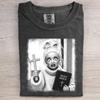 Comfort Colors® Holy Doll T-Shirt, Funny Bible Doll Graphic Tee, Gift For Her, Retro Religious Meme Shirt, Black And White Photo Tee