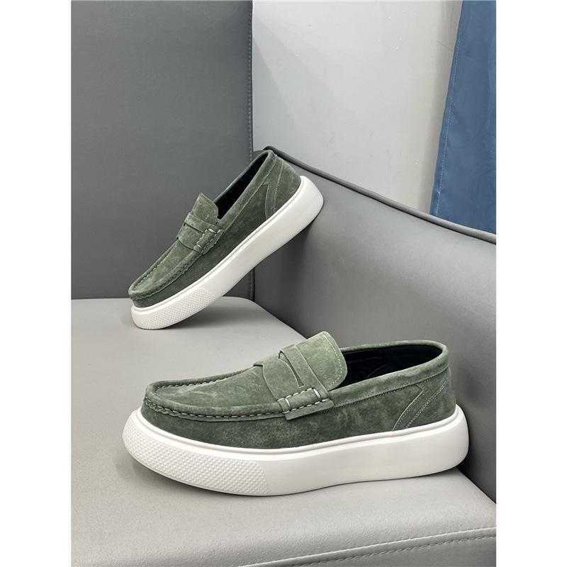 Soft-soled Doudou Shoes New Leather Breathable Lazy Shoes Spring and Autumn Bc