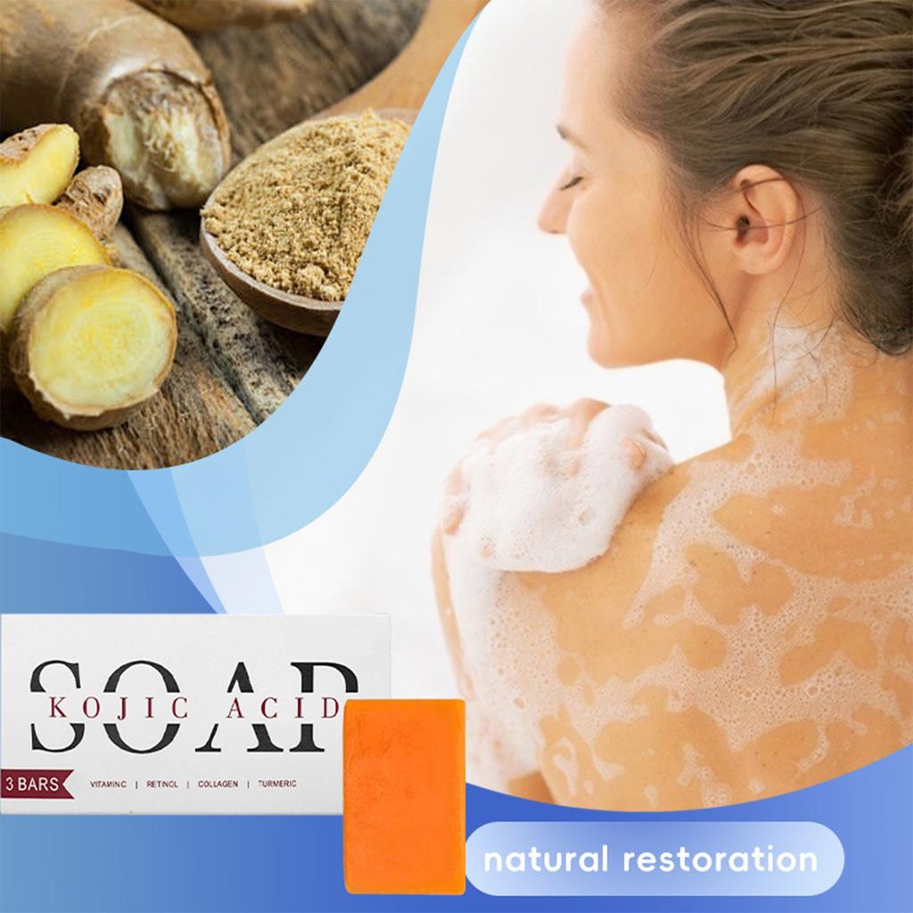 Kojic Brightening Soap Cleanses Pores, Reduces Wrinkles, Brightens The Skin And Deeply Nourishes The Skin