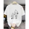 European sizes Men's Father & Son Soccer T-Shirt - Matching Parent-Child Crew Neck Short Sleeve Shirt, Suitable for Sports, Daily Wear & Outings