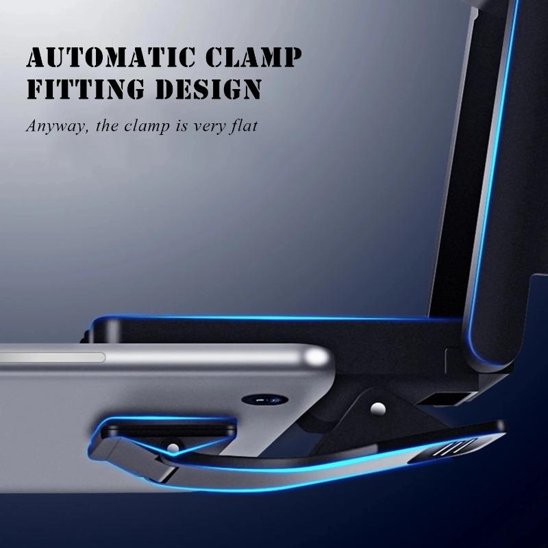 Rechargeable Book Light LED Clip Reading Light 180°Foldable,Portable Clip On Reading Lamp 3 Colors Eye Protection Desk Lamps