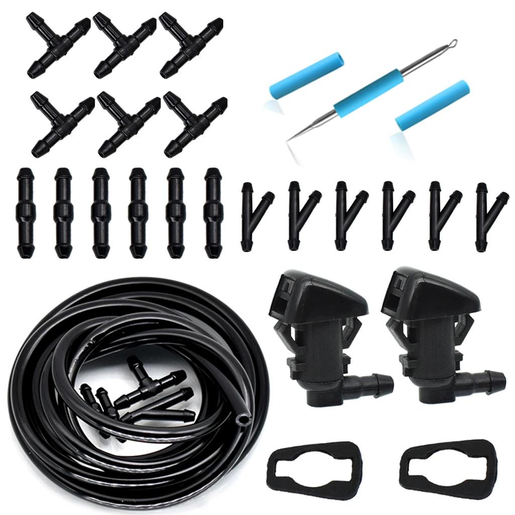 Front Windshield Wiper Washer Spray Jet Nozzle For Jeep Grand Cherokee WK2 2011-2019 Liberty KK Commander Dodge Nitro Durango