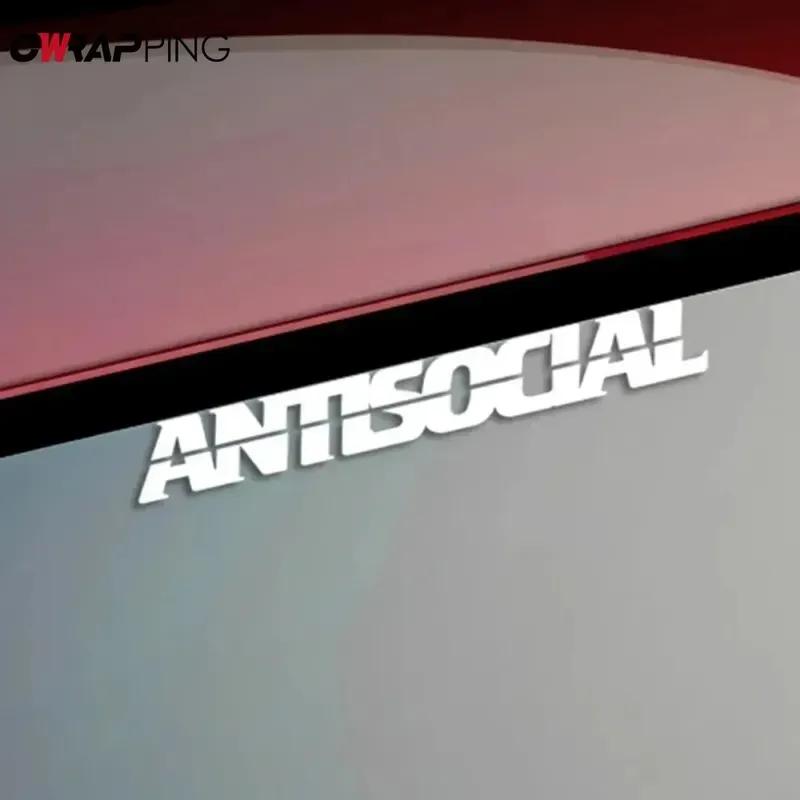 Car Antsocial Sticker Personalized Letters Waterproof Vinyl Windshield Decoration for Car Styling Decor Accessories