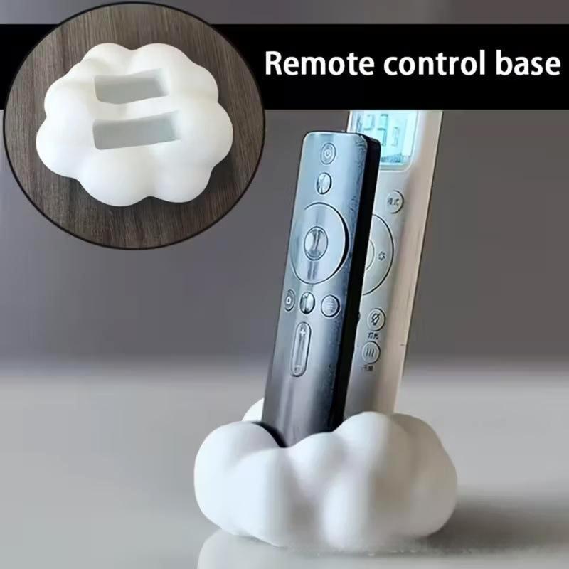 Modern Cloud Design Remote Control Holder Storage Box Featuring Soft Cushioned Top Plastic Texture Suitable for Various TVs
