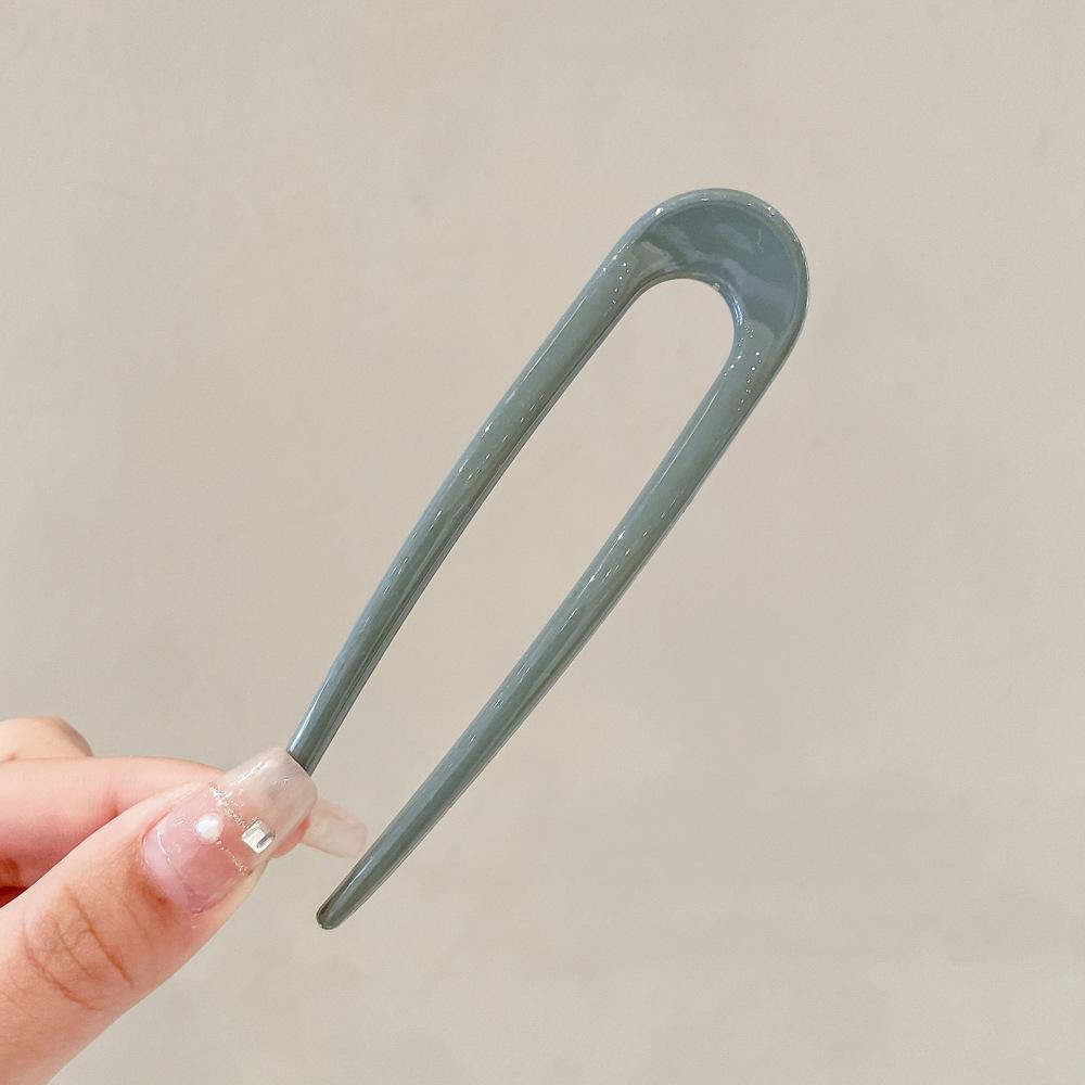 Elegant U-Shaped Chinese Hairpin: Women's Bun Tool, Decorative Insert Comb, Premium Hair Accessory