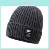 Printing M Letter Knitted Winter Beanie Hat Lightweight Warm Cap Gift Fashion