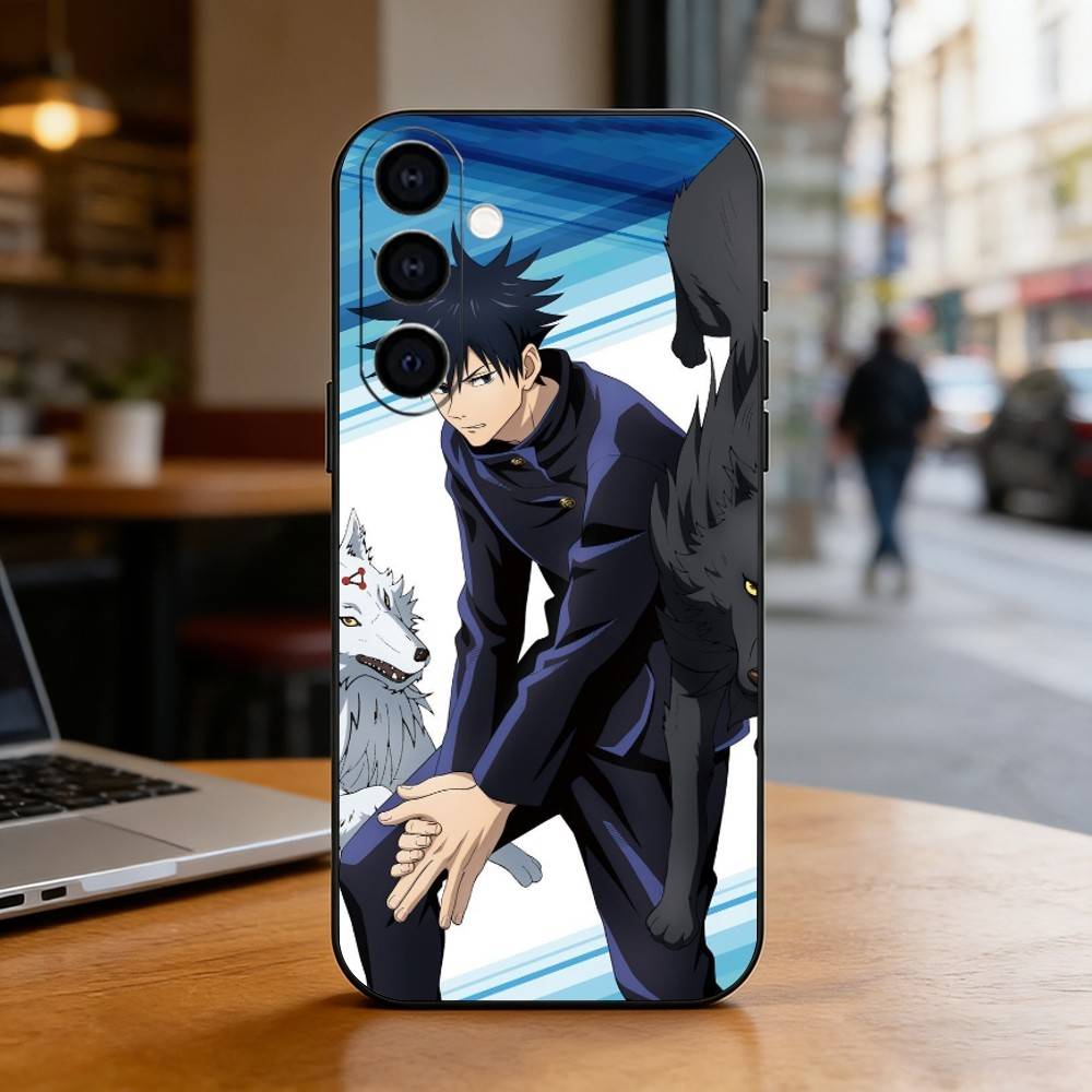 M-Megumi F-Fushiguro Phone Case Black Silicone Soft For Samsung Galaxy A73,A72,A71,A70,A53,A52,A51