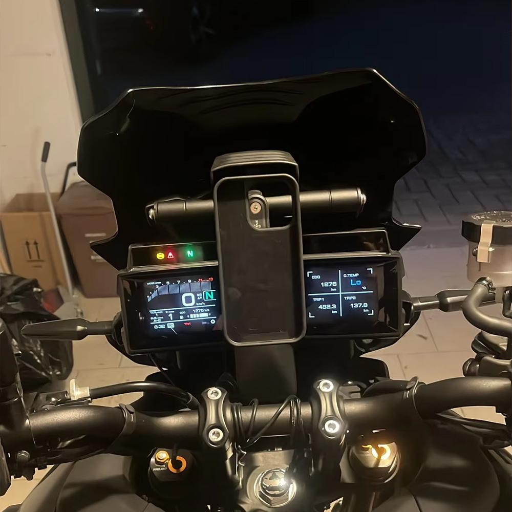 For Yamaha Tracer 9GT 9 GT 900 GT 900GT 2023 2024 Motorcycle Windshield Stand Holder Mobile Phone GPS Navigation Plate Bracket