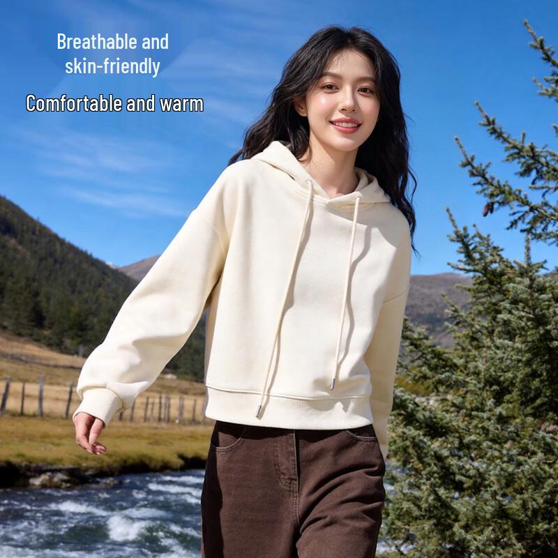 Baleno Women's Cotton Blend Hooded Sweatshirt