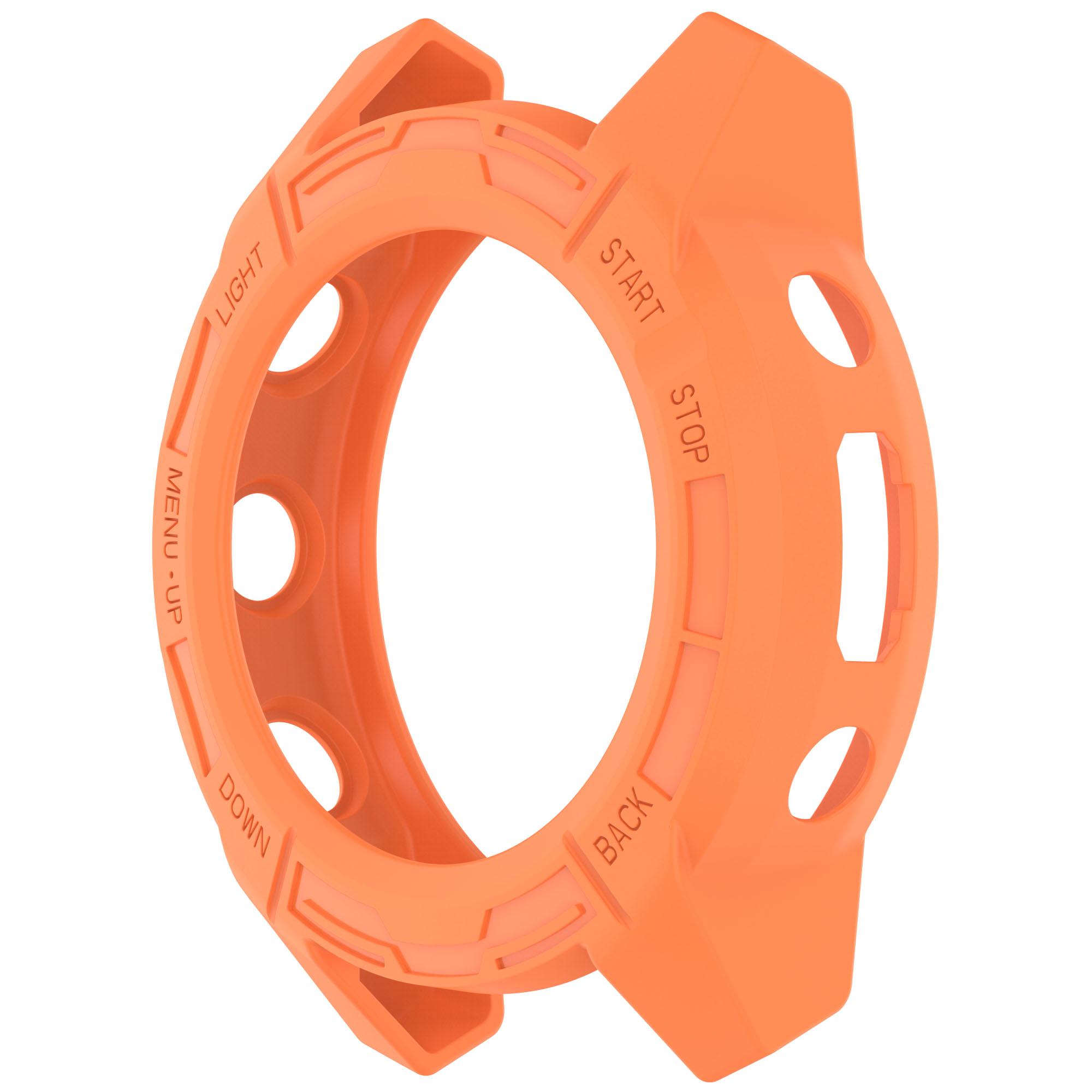 

For Garmin Descent G2 Soft TPU Watch Case Hollow Shockproof Bumper Frame Cover Orange