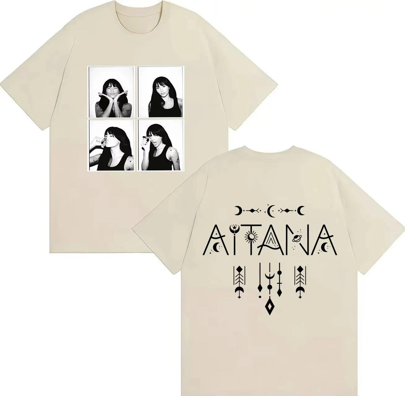 

Trendy Aitana Graphics TShirt Unisex Women Pop Double Sided Print Summer Streetwear Cotton T Shirt Casual Tops Fans Gift Streetwear 4XL