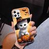 Black Kitten Halloween Pumpkin Phone Case For iPhone 17 Air 16 Pro Max 16E 15 + 14 Plus 11 12 13 Mini 7 8 SE Gift Print Cover Fu