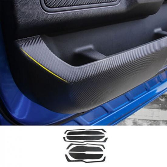 Carbon Fiber Sticker Car Door Anti Kick Cover Protector For Ford F150 2015-19