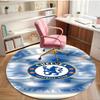 Chelsea F.C Print Round Rug, Washable Floor Carpet, For Entryway Dorm Laundry Room Office Study, Home Decor Birthday Christmas Gift