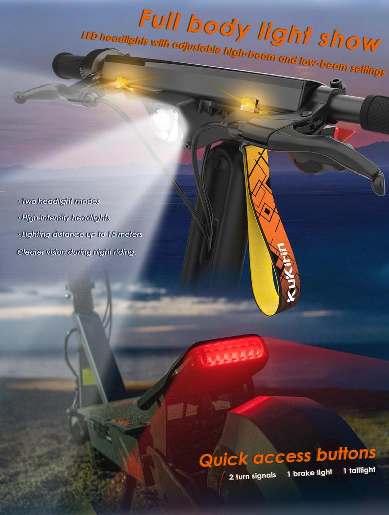 Electric Scooter KuKirin G2 Ultra 800W*2 Motor 48V18Ah Battery 10 inch Tires 50km/h Max Speed 55km Max Range