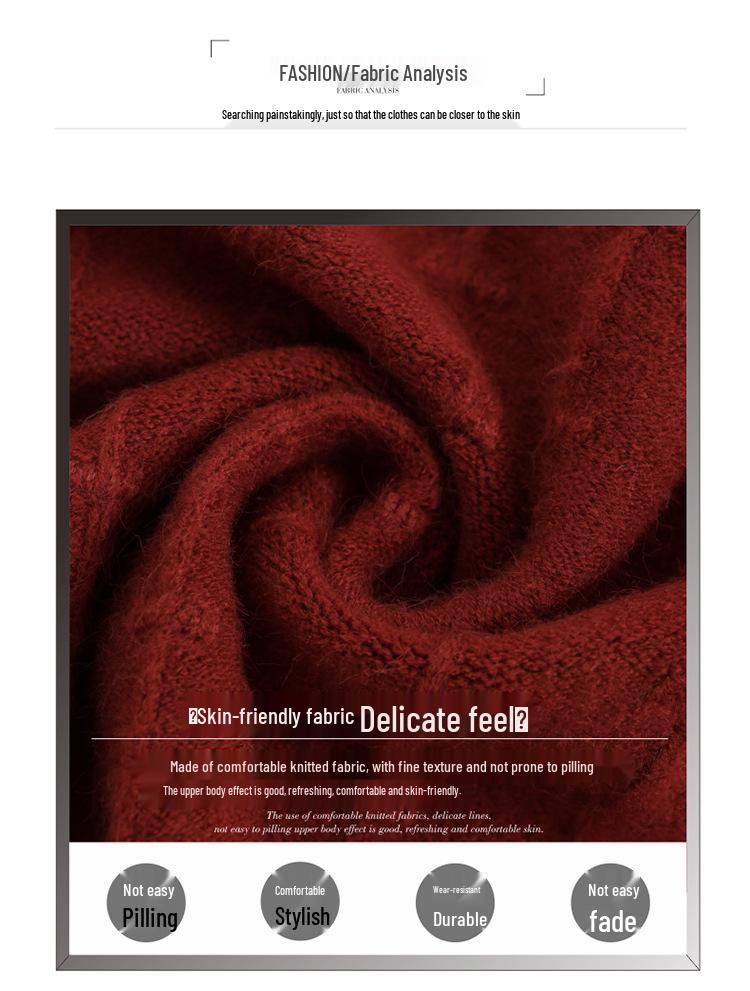 Counter Brand Women's Wool Knit Cardigan Short Jacket - Loose Fit, Autumn/Winter 2025 Style