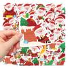 50 Waterproof Santa Claus Stickers - Festive DIY Decals for Gifts, Cups, Phones & Computers