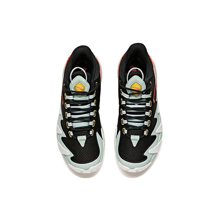 New ANTA Reverse Blade Basketball Shoes Men Low Top Black/Pea Green/Orange 112041606-1