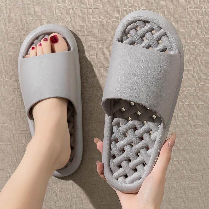 Slippers women's summer home couple indoor bathroom household water leakage non-slip bath quick-drying cool slippers men