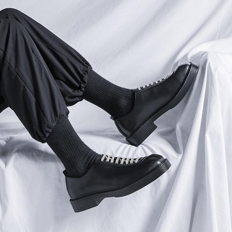 Autumn Fashion Casual Small Leather Shoes Men's Korean Edition British Suit Business Men's Shoes New Hong Kong Style Shoes 2019-R