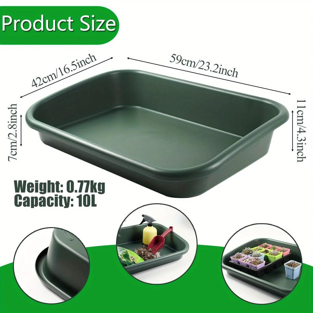 A Top-quality Garden tidy potted tray, indoor transplant gardening planting accessories large succulent plant table