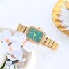 Fashion Womens Diamond Bracelet Watches Square Dial Waterproof Quartz Watch for Ladies