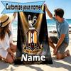 Προσωποποιημένη Πετσέτα Παραλίας Bradford City AFC με Προσαρμοσμένο Όνομα, για Ταξίδι Κάμπινγκ Πάρτι στην Παραλία Διακόσμηση Σπιτιού, Δώρο Γενεθλίων για Οικογένεια & Φίλους