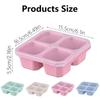 Multiple Compartment Bentos Snacks Box Reusable Meal Preparation Container for Kids and Adults Food Storage Organizer
