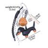 New Braided Rope Bag Pendant Personalized Keychain Bag Pendant Series Sausage Dog Shaped Keyring Hanging Decoration For Gift